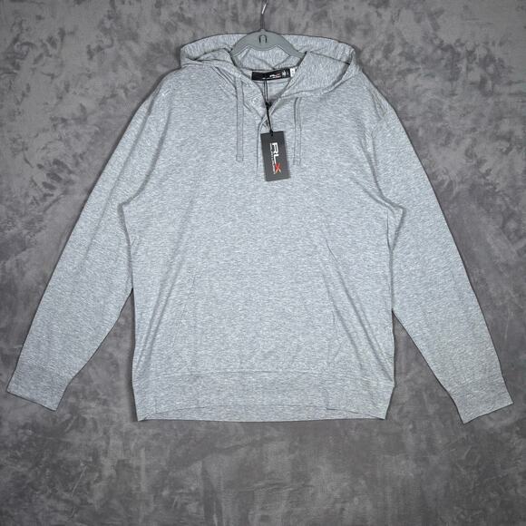 RLX Ralph Lauren Men’s Hoodie Grey Heather Size L NWT - Picture 1 of 7